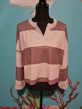 For The Republic Gray Top